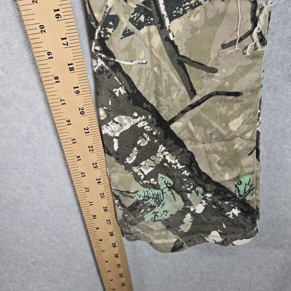 ROCKSTAR Original Shake Tree Camo Distressed Stacked Flare Jean 28x28 - Picture 9 of 11